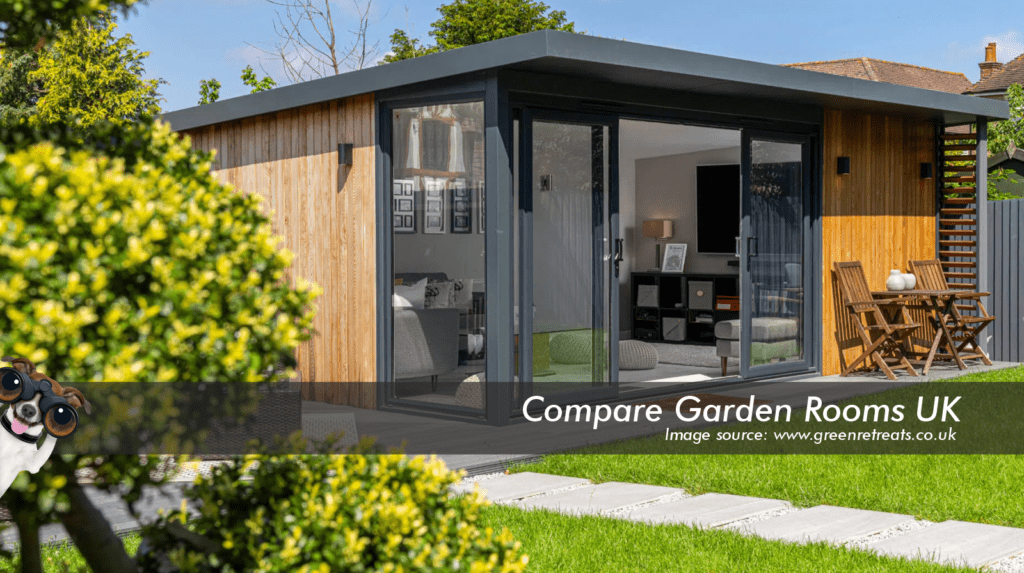 oak garden room with dark grey roof , windows and bi folding doors