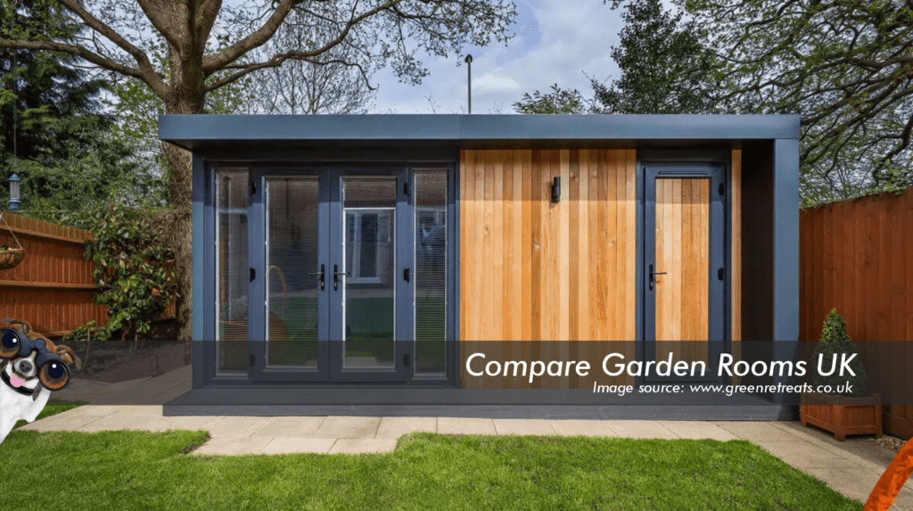 oak garden room with dark grey roof , windows and bi folding doors
