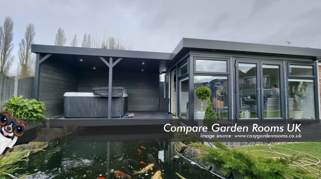 grey garden room - large used as an extra space and hot tub room