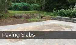 paving slabs foundation for garden room